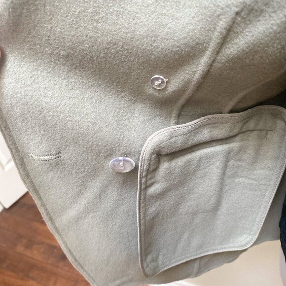 NWT Women’s Wool Blazer Jacket Double Breasted Military Style Coat - Picture 4 of 7